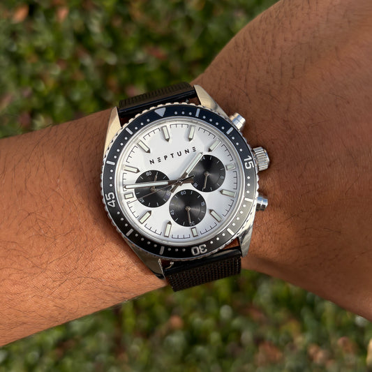 neptune “black band” panda - 42mm